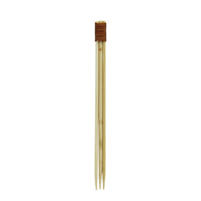 Triple brocheta de bambú A80mm - 100Uds