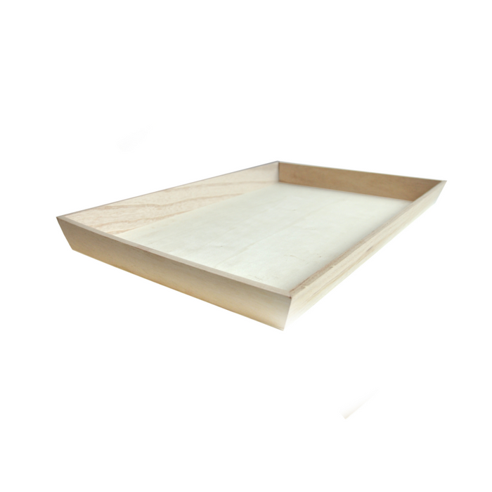 Vassoio da pasto "Noa" in legno 450x300mm H40mm