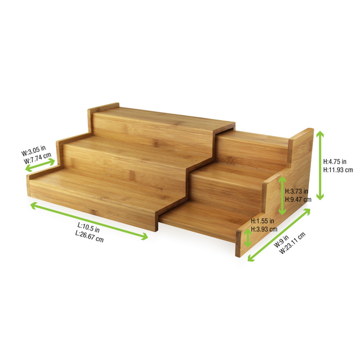 Supporto in bambù retraibile 265x232mm H120mm