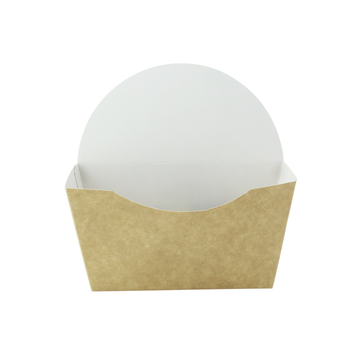Envase kraft para burger/bagel/donuts 135x60mm A130mm - 50Uds