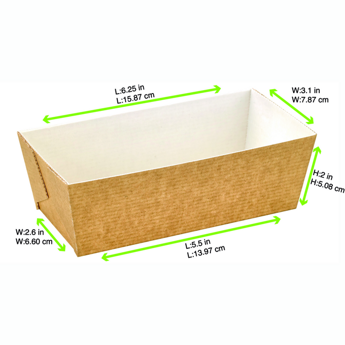 Stampo da forno in cartone con microcanule 159x80mm H50mm