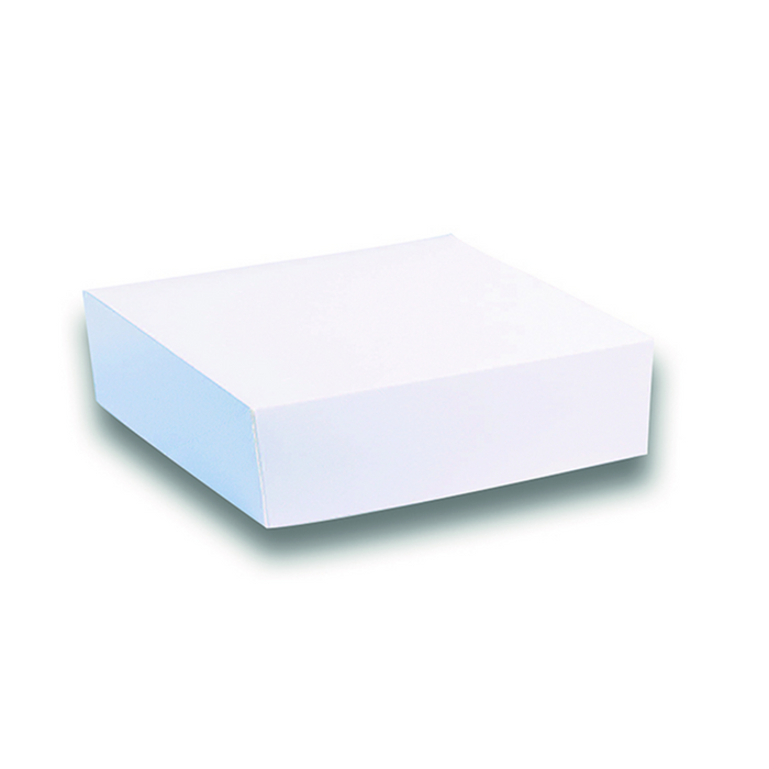 Scatola da pasticceria in cartone bianco 203x203mm H100mm