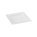 Plato cuadrado de pulpa blanco 160x160mm - 50Uds
