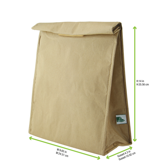 Borsa da pranzo isotermica con chiusura in velcro 245x120mm H350mm
