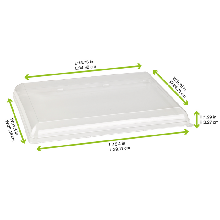 Coperchio BioNchic in PET trasparente (PET1) 392x295mm H33mm