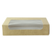 Caja cartón kraft laminada con ventana 190x113mm A44mm - 50Uds