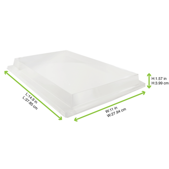 Coperchio in PET trasparente per vassoio Atlas (PET1) 380x280mm H40mm