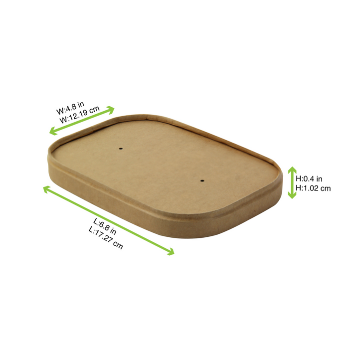 Coperchio in PET per insalatiera Reckaty (PET1) 172x124mm H16mm