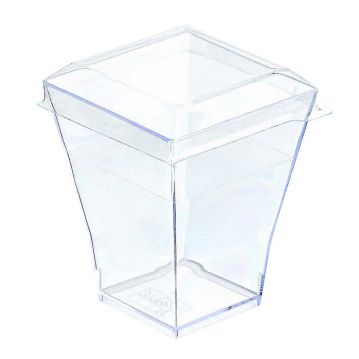"Taiti" Bicchierini quadrati trasparenti 45x45mm H55mm 60ml