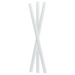 Pajita de papel blanco para batido A197mm - 500Uds