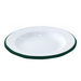 Plato de acero esmaltado blanco Enamely con borde verde Ø160mm A25mm - 12Uds
