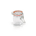 Tarro pequeño de vidrio BOKA con junta silicona roja 45ml A63,5mm - 12Uds