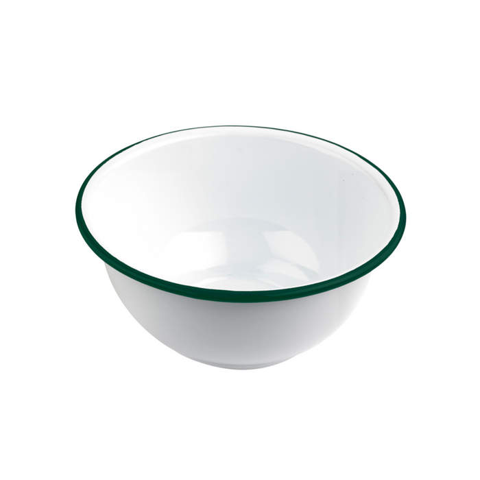 Scodella Enamely smaltata con bordo verde (42)  H90mm 1500ml