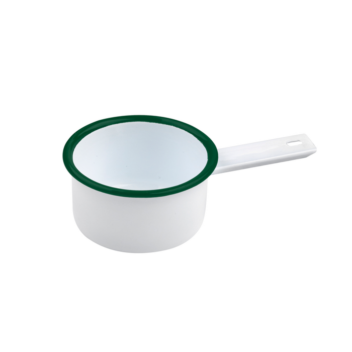 Casseruola smaltata con bordo verde (42)  H47mm 200ml