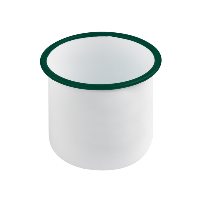 Scodella Enamely smaltata con bordo verde (42)  H120mm 1200ml