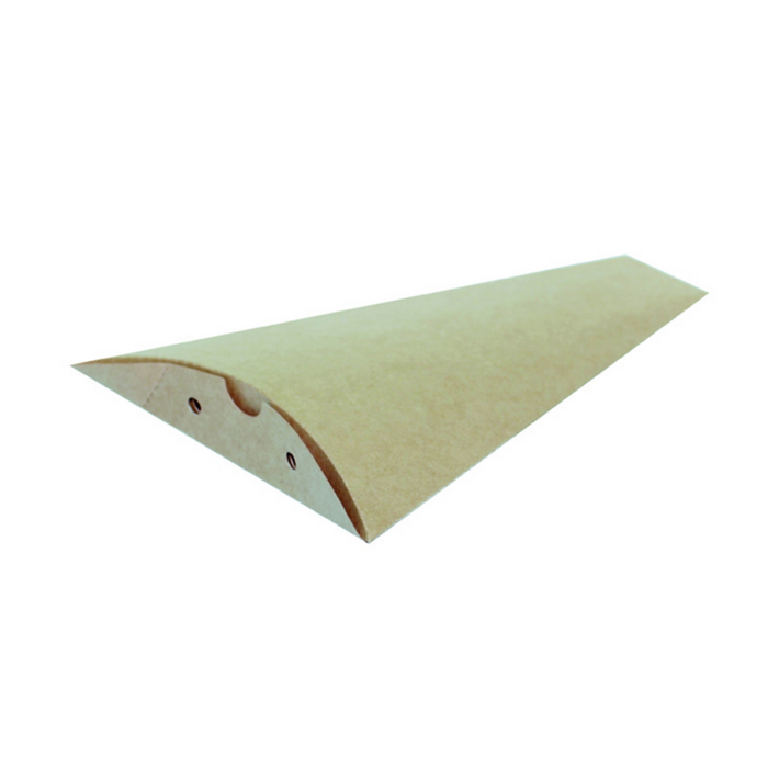 Caja triangular de cartón marrón para crepes 120 A160mm - 100Uds