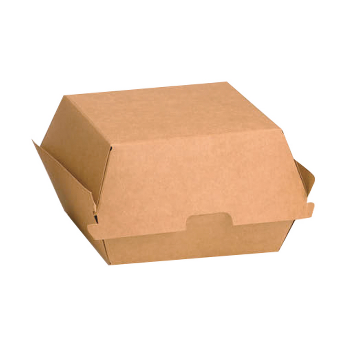 Scatola per hamburger in cartone kraft 110x100mm H80mm