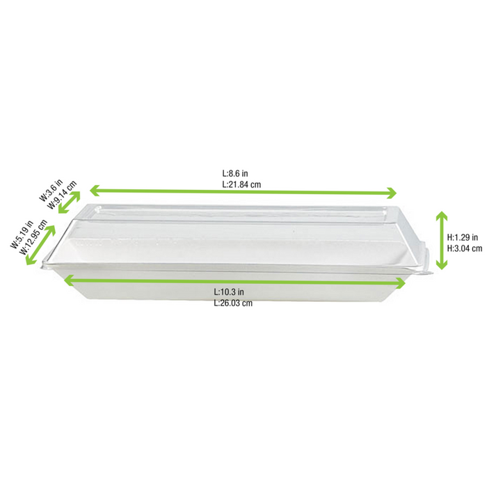 Coperchio per vassoi EcoDesign (PET1) 262x132mm H33mm