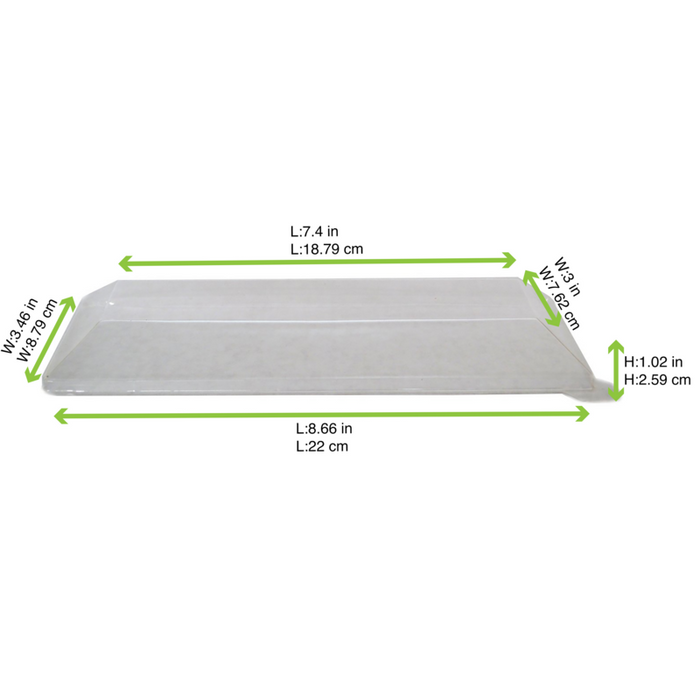 Copercho in PET per vassoio Samourai (PET1) 220x88mm H26mm