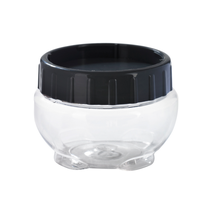 Barattolo Bokolock in PET con coperchio (PET1)  H75mm 430ml