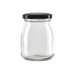 Tarro de Cristal BOKOJAR para pudding con tapa de hierro negra 200ml A91mm - 84Uds
