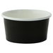 Tarrina de cartón negra para caliente/frío 86ml Ø74mm A39mm - 50Uds
