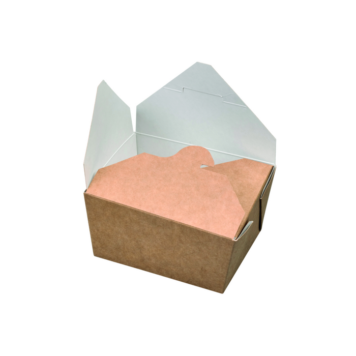 Lunchbox in cartone kraft con chiusura a incastro 130x105mm H65mm 750ml