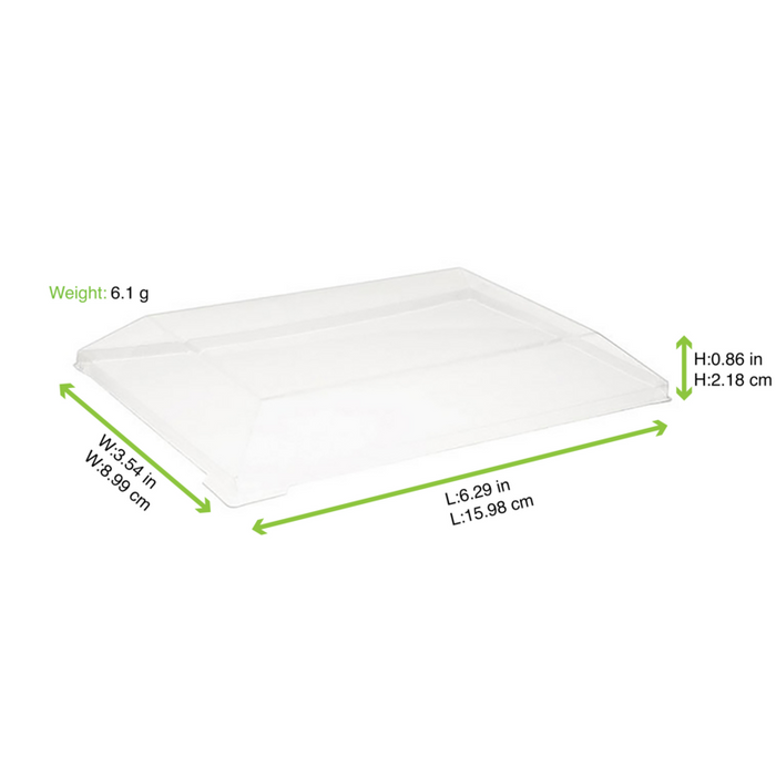 Copercho in PET per vassoio Samourai (PET1) 160x90mm H22mm