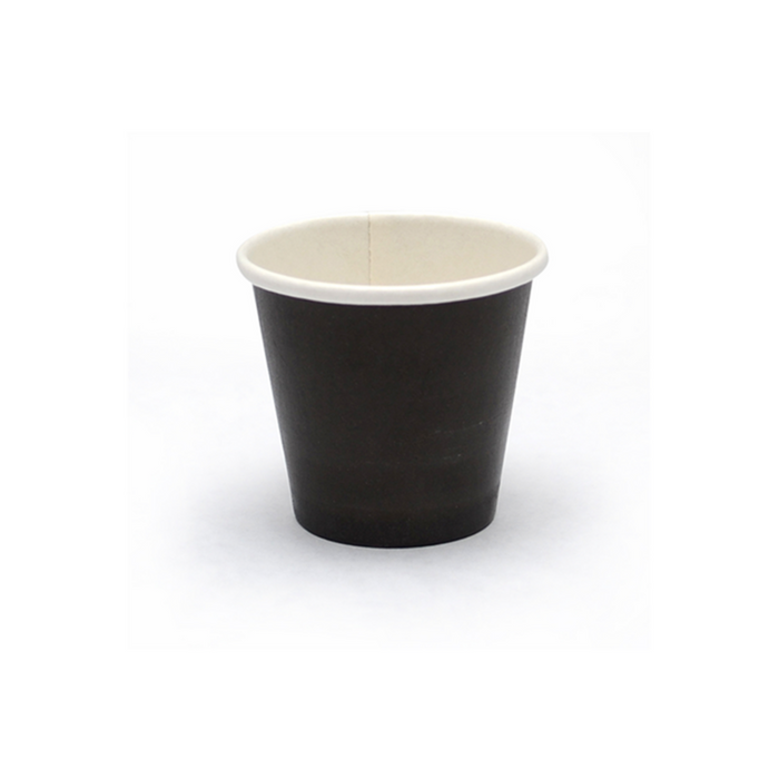 Tarrina de cartón negra para caliente/frío 45ml Ø46mm A40mm - 50Uds
