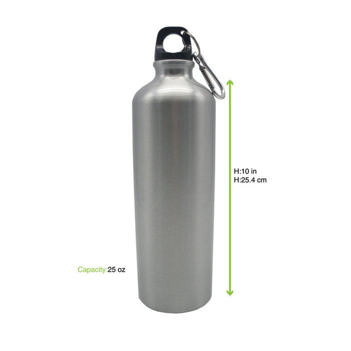 Borraccia NoxBottle in alluminio con tappo in PP e metallo (FE40 + PP5)  H255mm 750ml