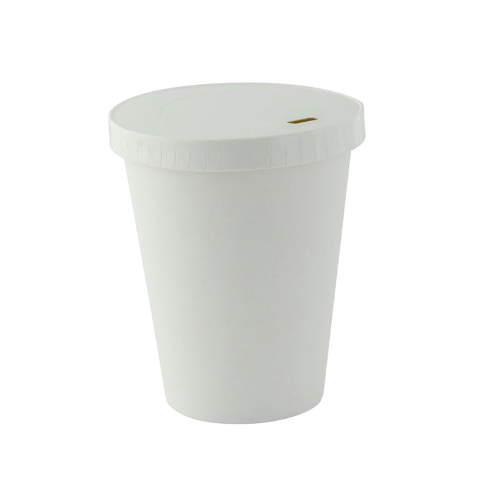 Coperchio in cartone bianco, alimenti caldi e freddi  H11mm
