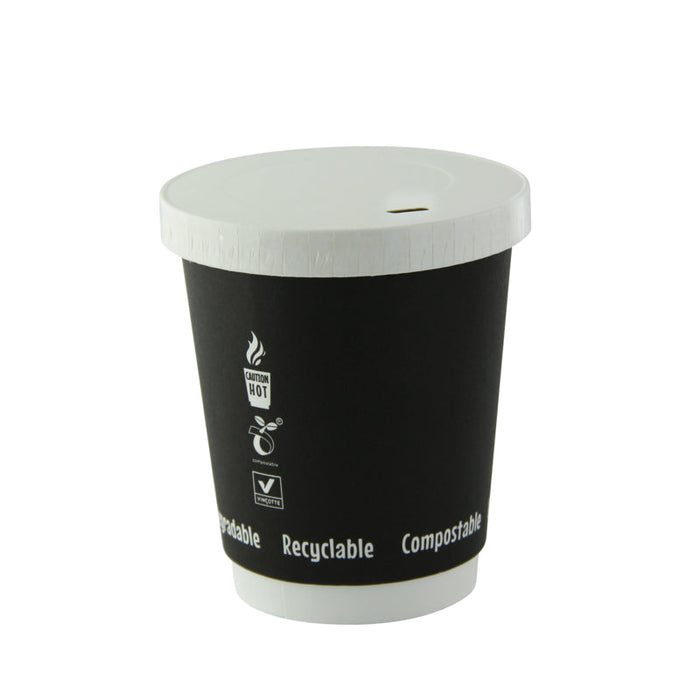 Coperchio in cartone bianco, alimenti caldi e freddi  H11mm