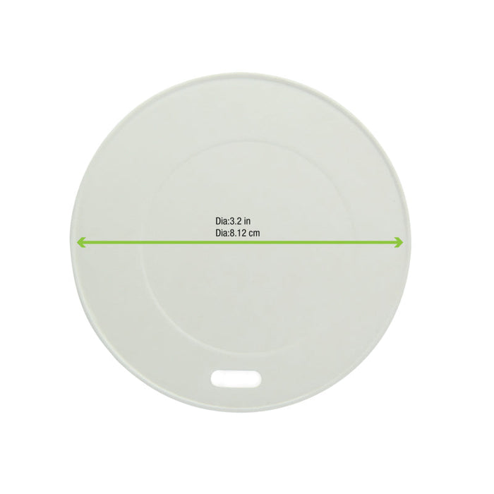 Coperchio in cartone bianco, alimenti caldi e freddi  H11mm