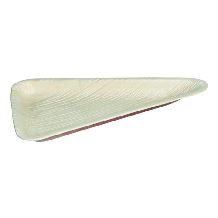Plato triangular de hoja de palmera 240ml 250x140mm A12mm - 10Uds