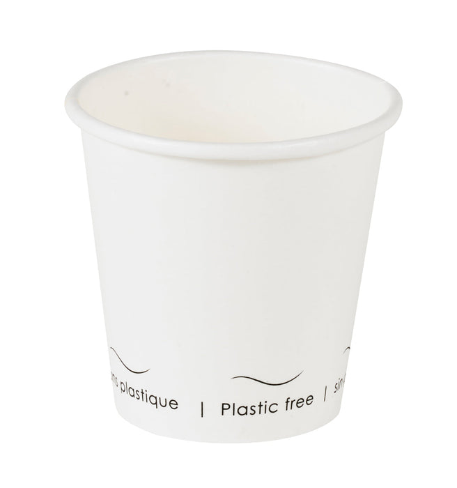 Bicchiere cartone bianco Eden plastic-free (PAP20)  H57mm 72ml