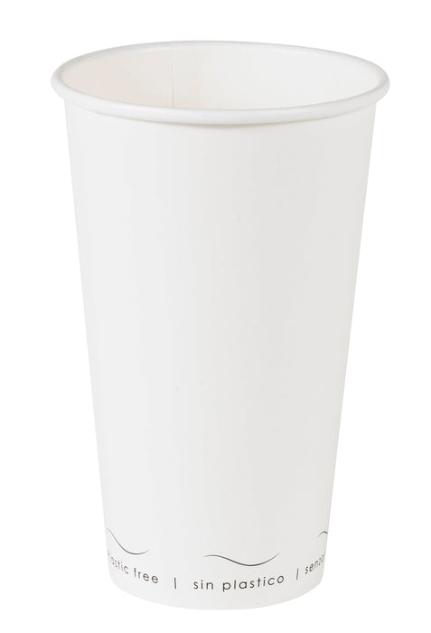 Bicchiere cartone bianco Eden plastic-free (PAP20)  H136mm 470ml