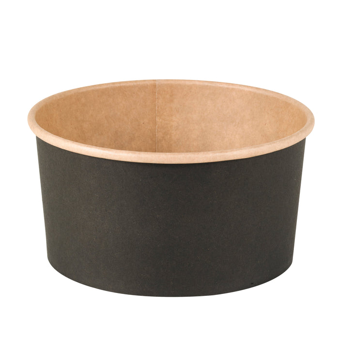 Ensaladera redonda multiusos BUCKATY cartón negra 900ml Ø150mm A75mm - 45Uds