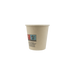 Vaso de cartón de fibra de bambú blanco con laminación PE 72ml A57mm - 50Uds