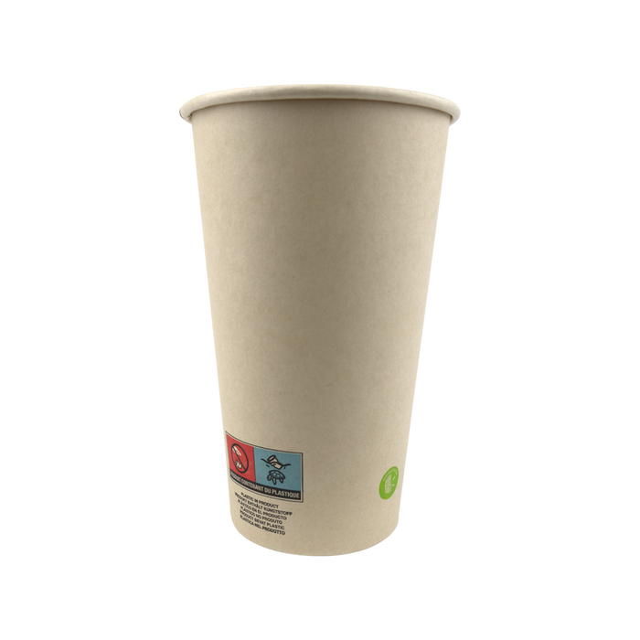 Bicchiere cartone e fibra di bambù (PAP20)  H136mm 460ml