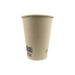 Vaso de cartón de fibra de bambú blanco con laminación PE 350ml A110mm - 50Uds