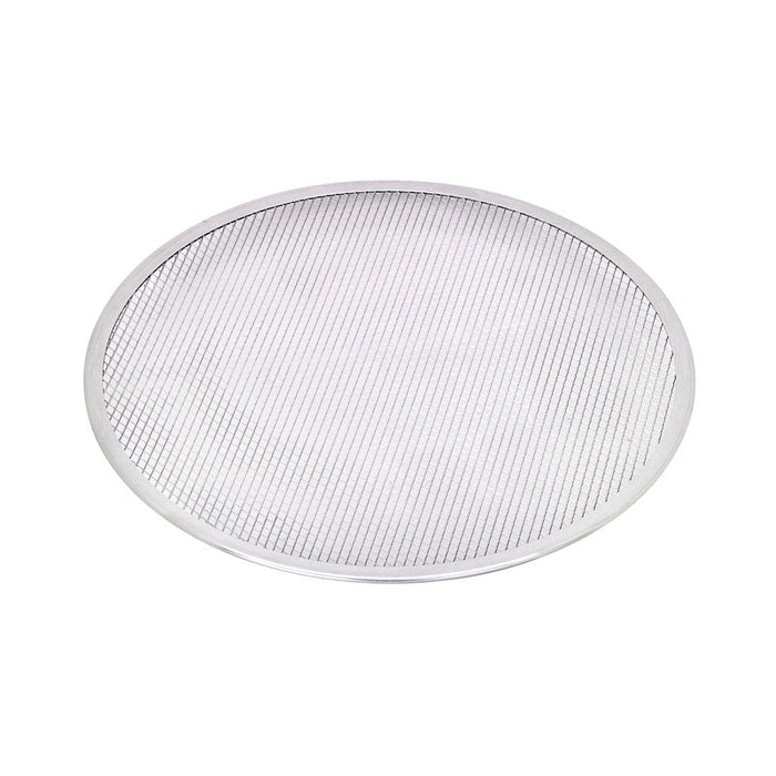 Griglia per pizza rotonda in alluminio con base forata  H4mm