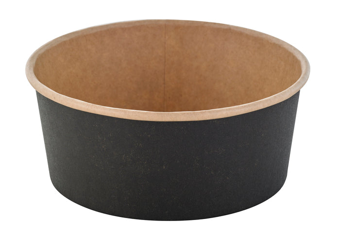 Insalatiera "Buckaty" multiuso, tonda in cartone marrone scuro  H70mm 750ml