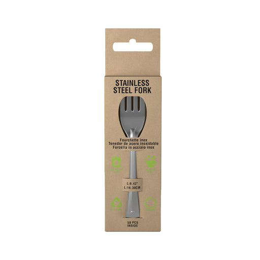 Tenedor en Inox con estuche 163x25mm A11mm - 50Uds