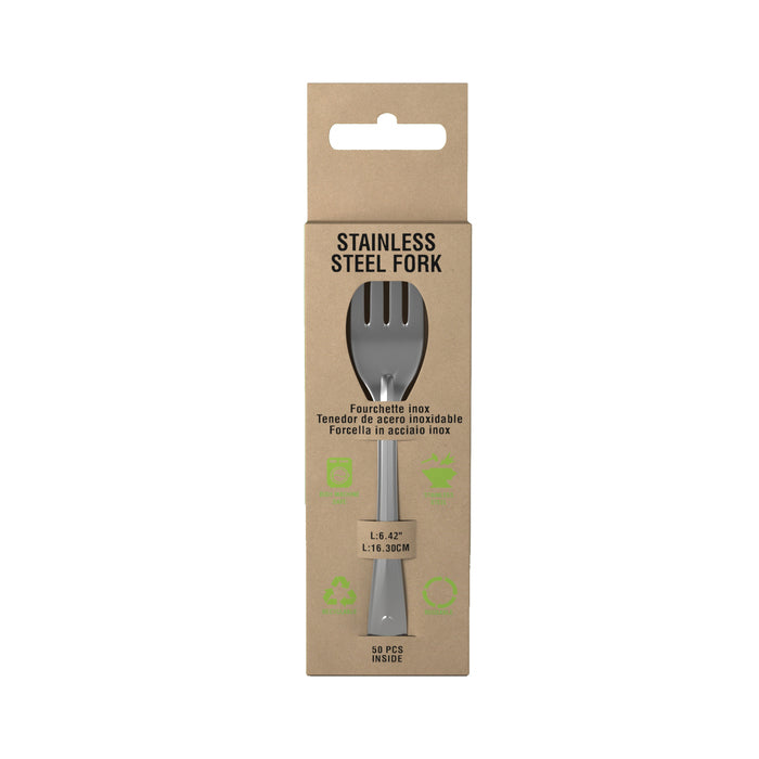 Tenedor en Inox con estuche 163x25mm A11mm - 50Uds