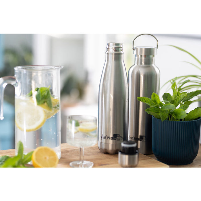 Borraccia NoxBottle isotermica in alluminio con tappo in PP e metallo (FE40 + PP5)  H265mm 500ml