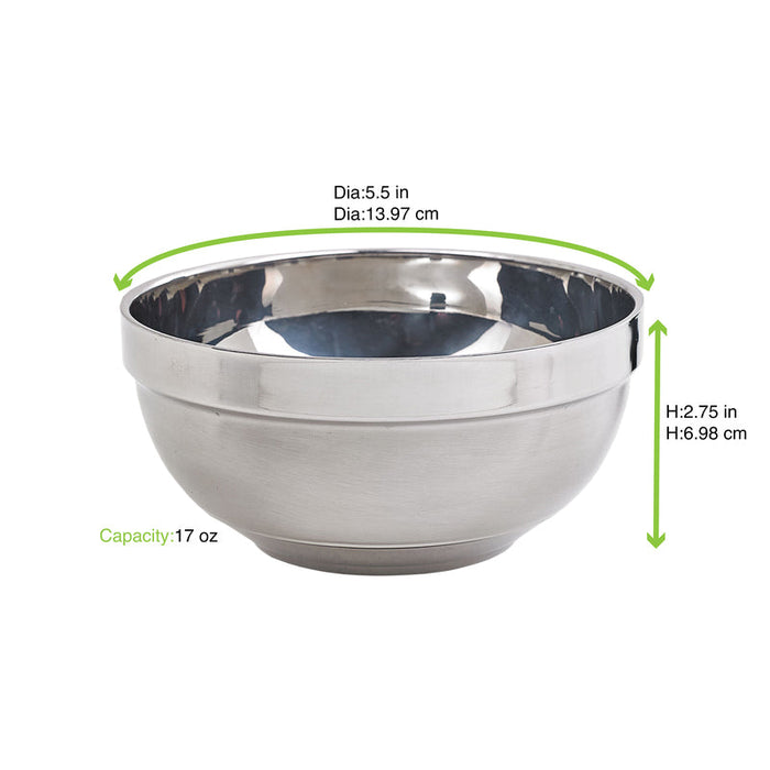 Ciotola NoxBox in acciaio inox (FE40)  H70mm 500ml