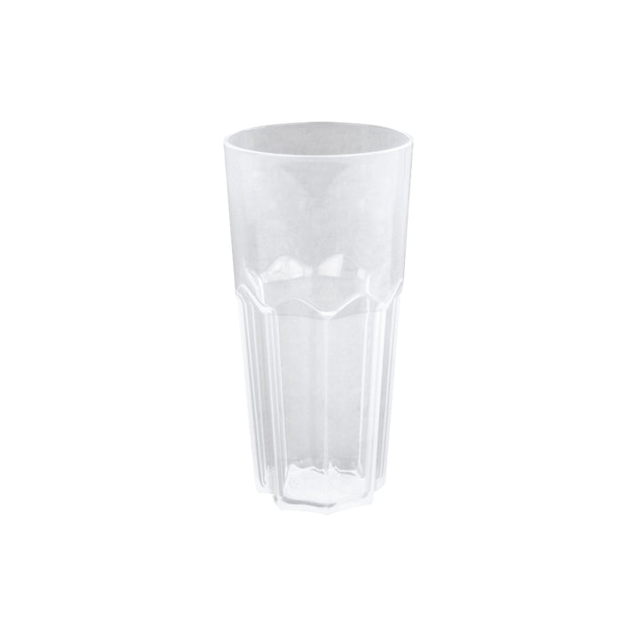 "Cupoly" Bicchiere a faccetta riutilizzabile in PP   H127mm 240ml