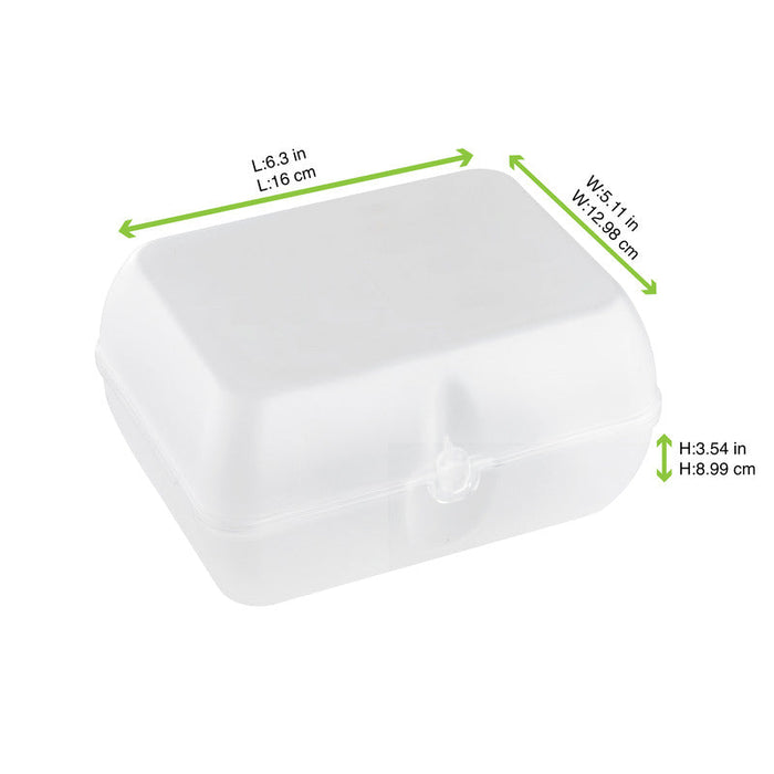 Scatola hamburger in PET riutilizzabile (PP5) 160x130mm H90mm