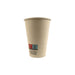 Vaso de cartón de fibra de bambú blanco con laminación PE 200ml A91mm - 50Uds