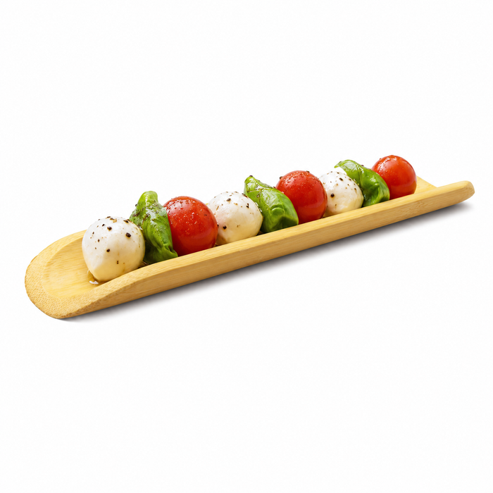 Piattino in bambù Amagi (FOR50) - 20 cm x 3,5 cm x 1,5 cm - 20 pezzi